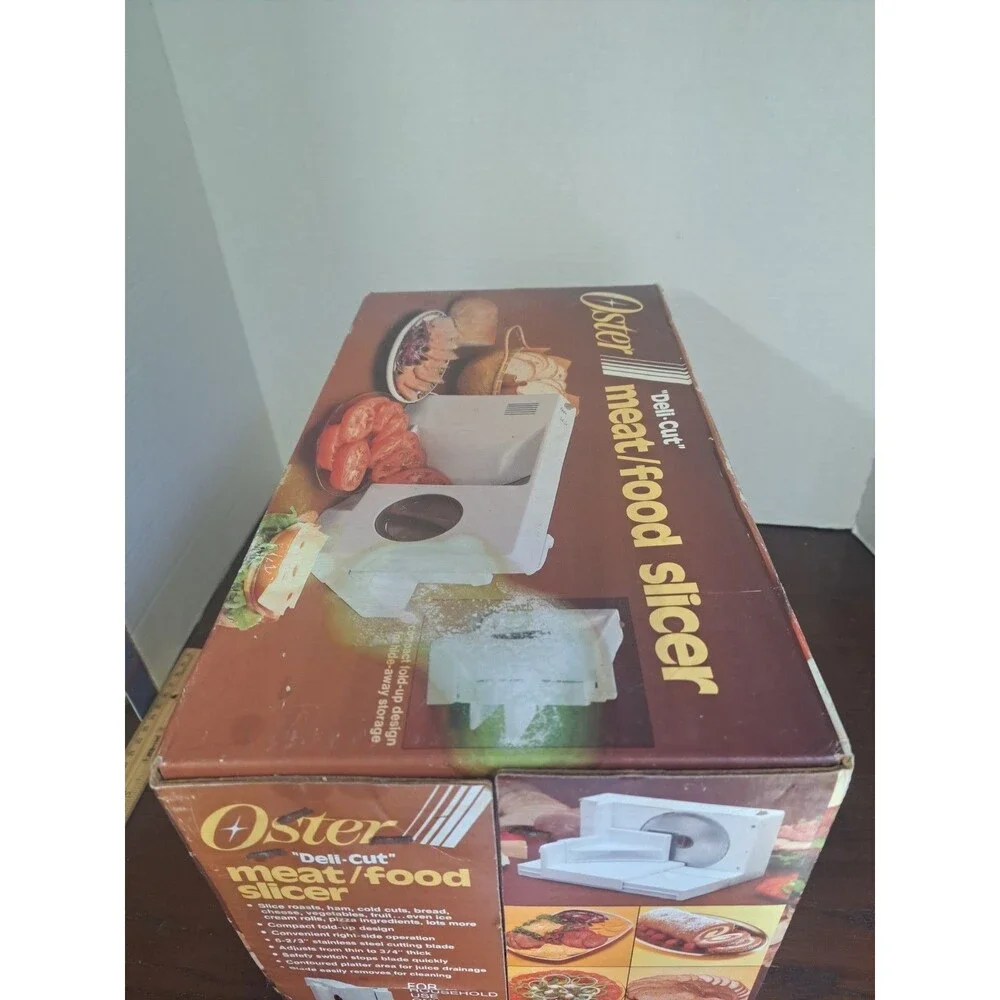 1985 Oster Deli-Cut Meat/Food Slicer Factory Sealed Box